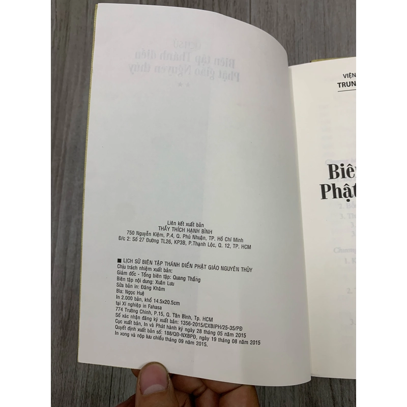 Lịch sử biên tập thánh điển phật giáo nguyên thuỷ. Bộ 2 tập. 1a5 537353