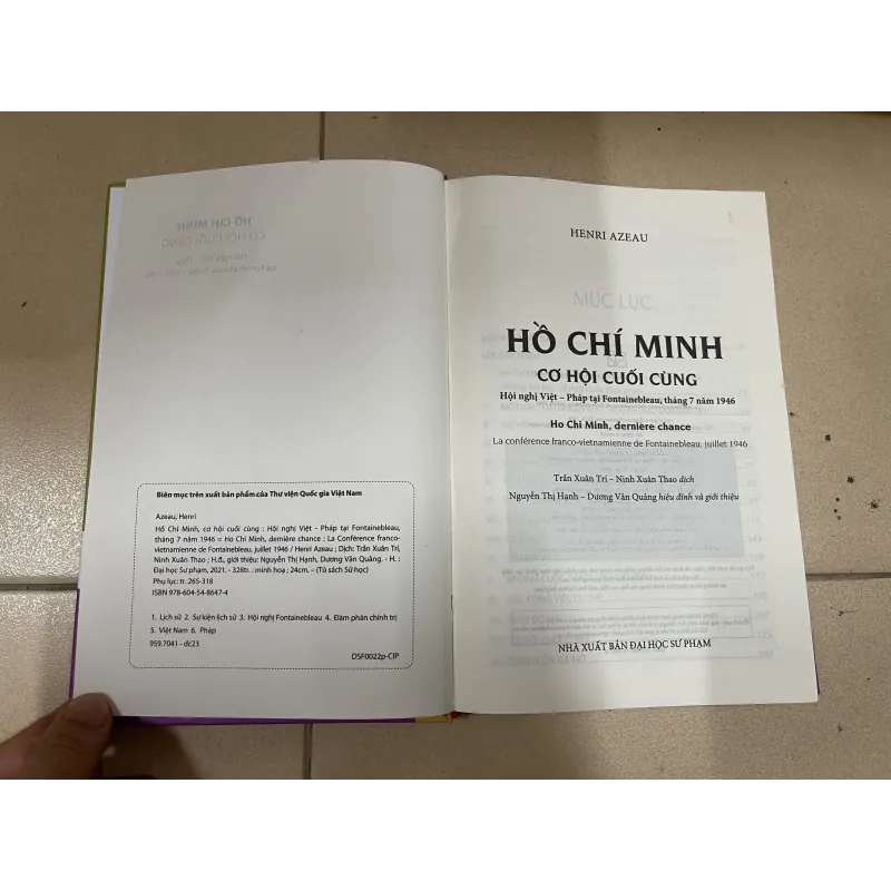 Hồ Chí Minh - Cơ hội cuối cùng (Hội nghị Việt - Pháp tại Fontainebleau, tháng 7 năm 1946 c 993409