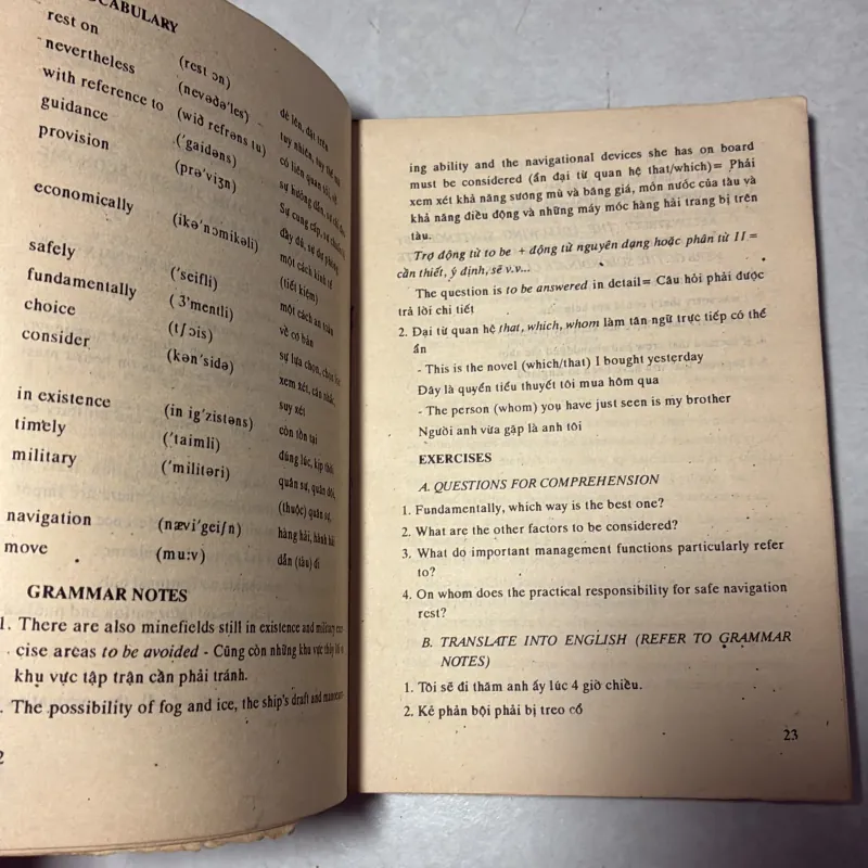 Tiếng Anh dành cho thuyền trưởng và sĩ quan hàng hải - 1991s 996688