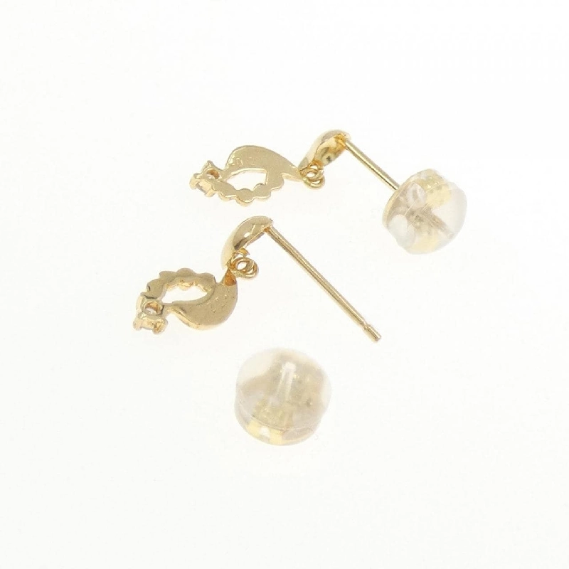 K18YG Bông tai kim cương 0.04CT - Hàng hiệu Chính hãng 870085