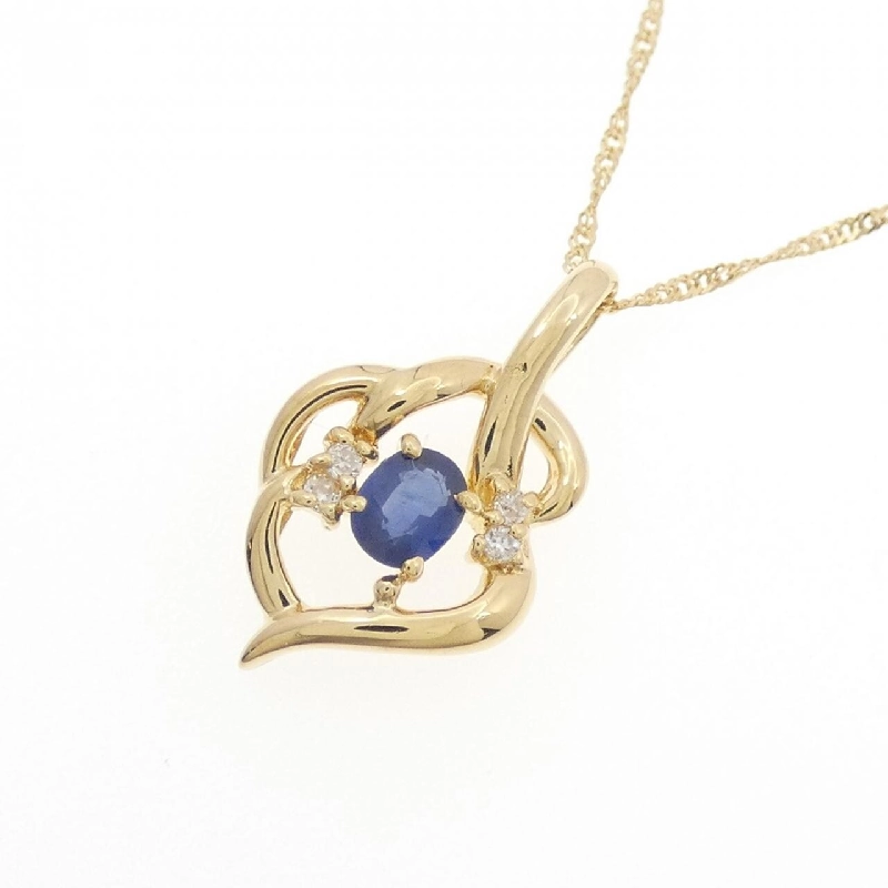 K18YG Sapphire Necklace - Hàng hiệu Authentic 861024