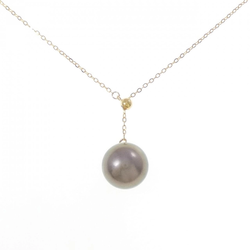 Dây chuyền ngọc trai đen 750YG 11mm - Hàng hiệu Authentic 856848