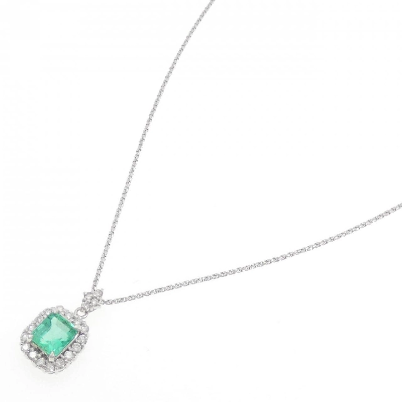 Dây chuyền ngọc lục bảo K18WG 1.76CT - Hàng hiệu chính hãng 856633