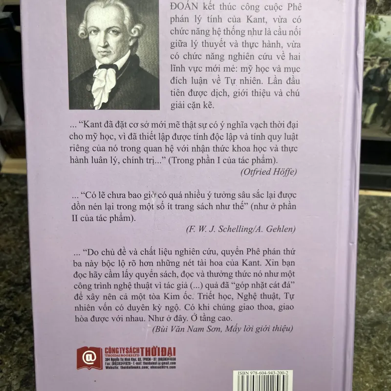Phê phán năng lực phán đoán Immanuel Kant BÌA CỨNG 752547
