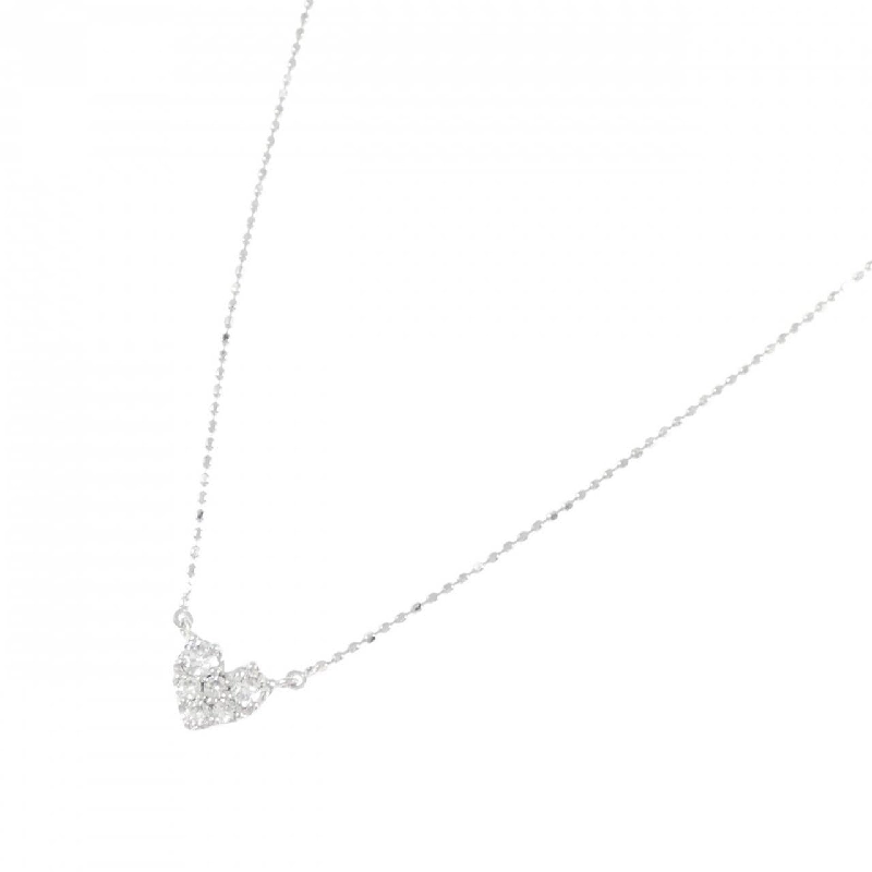 K18WG Dây chuyền kim cương hình trái tim 0.20CT - Hàng hiệu Chính hãng 859922