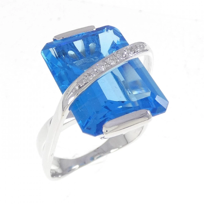 Nhẫn Blue Topaz K18WG - Hàng hiệu Chính hãng 849435