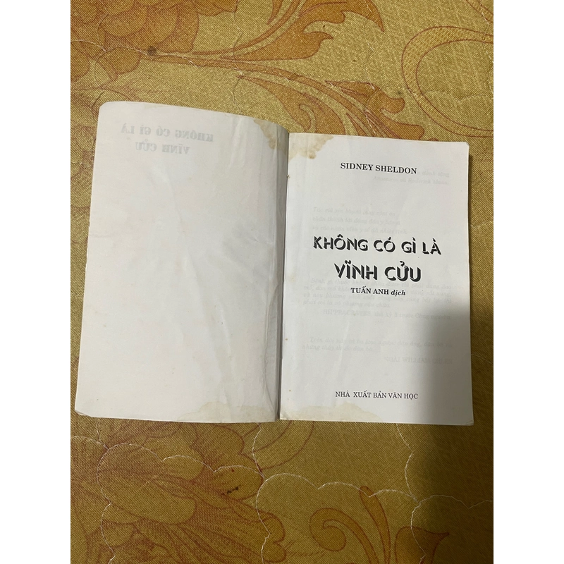Không có gì là vĩnh cửu- Sidney Sheldon  470452