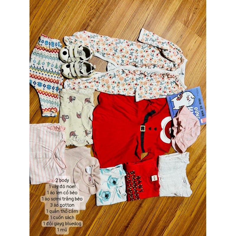 Đồ cho bé gái sz 9-12m ( tầm 8-10kg) . Chi tiết trong ảnh  đồng giá 120k/set ko tách lẻ 71805