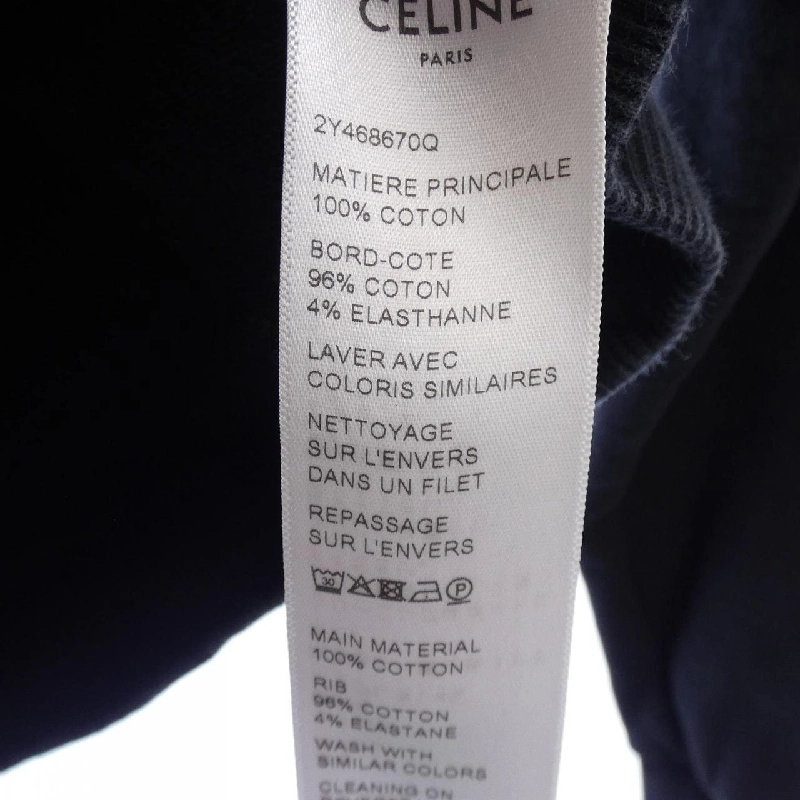 セリーヌ CELINE CELINE Áo hoodie rộng / Cotton fleece 2Y468670Q - Hàng hiệu Authentic 896359