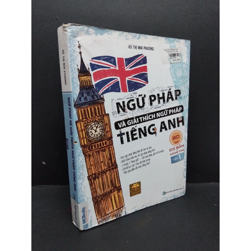 Ngữ pháp và giải tích ngữ pháp tiếng Anh cơ bản và nâng cao 80/20 tập 1 mới 80% ố bẩn nhẹ 2018 HCM1710 Vũ Thị Mai Phương HỌC NGOẠI NGỮ 917578