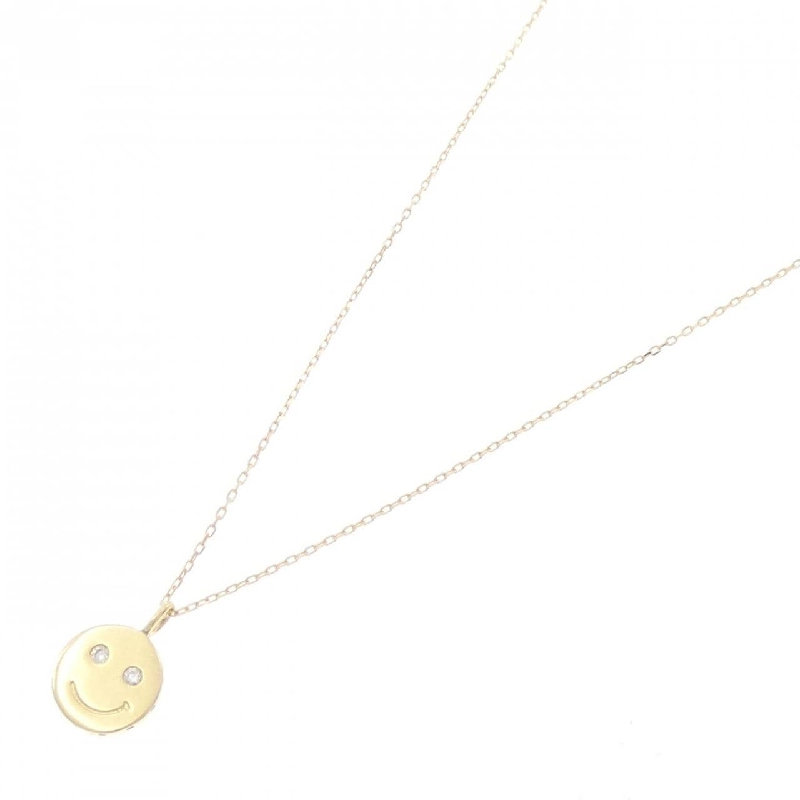 K18YG Dây chuyền kim cương Smile 0.02CT - Hàng hiệu Chính hãng 861901