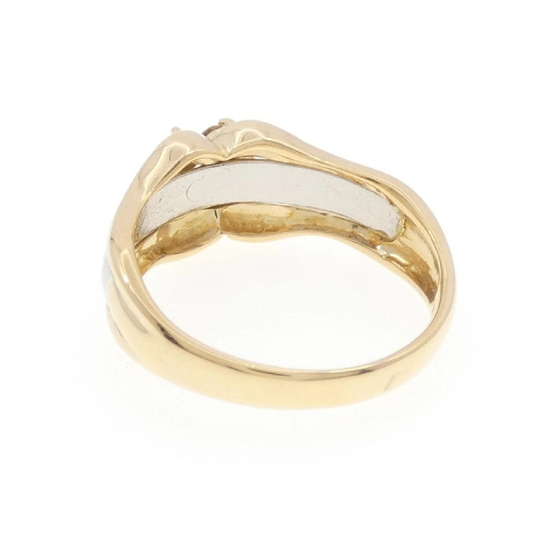 Nhẫn kim cương hoa K18YG/PT900 0.25CT 670557