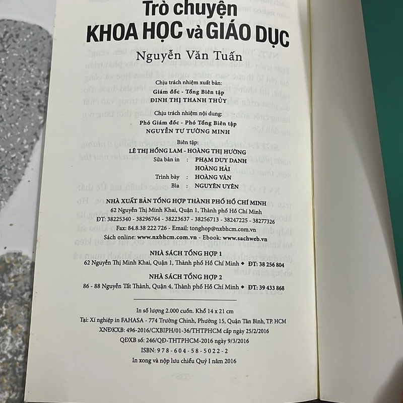 [y tế - y học] Trò chuyện khoa học và giáo dục- Nguyễn Ván Tuấn 498861