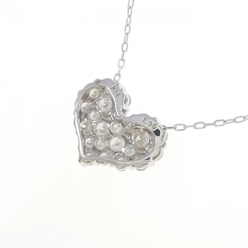 K14WG/K18WG Dây chuyền kim cương hình trái tim 1.00CT - Hàng hiệu Chính hãng 859489