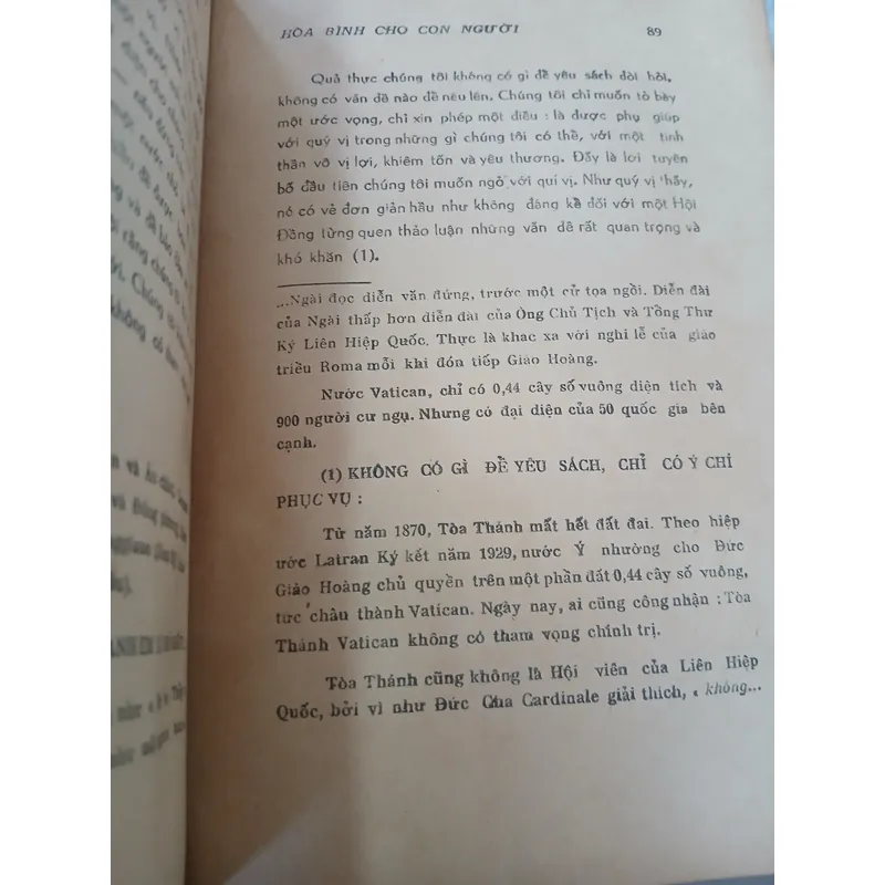 HÒA BÌNH CHO CON NGƯỜI - TRƯƠNG BÁ CẦN, TRƯƠNG ĐÌNH HÒE, NGUYỄN HỒ ĐỈNH 738325