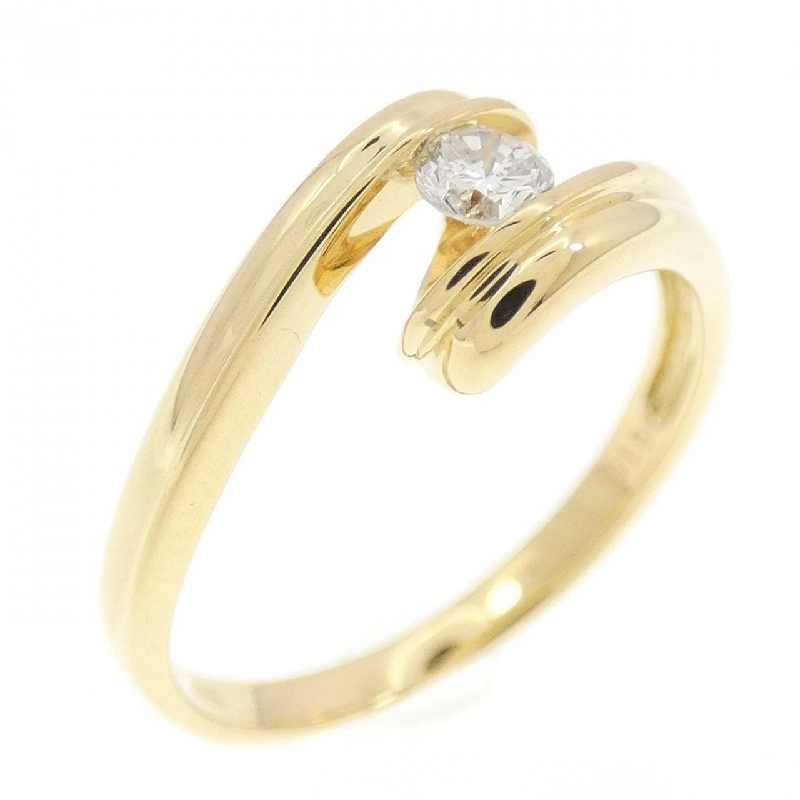 Nhẫn kim cương K18YG 0.10CT 671163