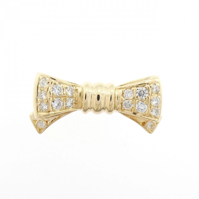 Nhẫn kim cương K18YG hình ruy băng 0.18CT - Hàng hiệu chính hãng 854606