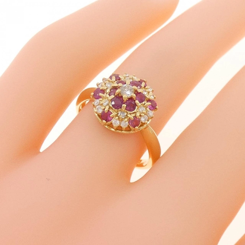 Nhẫn ruby K18YG 670542