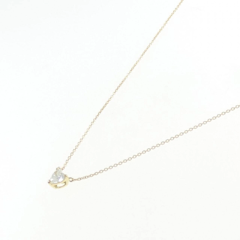 K18YG Dây chuyền kim cương 0.352CT H SI2 hình trái tim - Hàng hiệu Chính hãng 874871