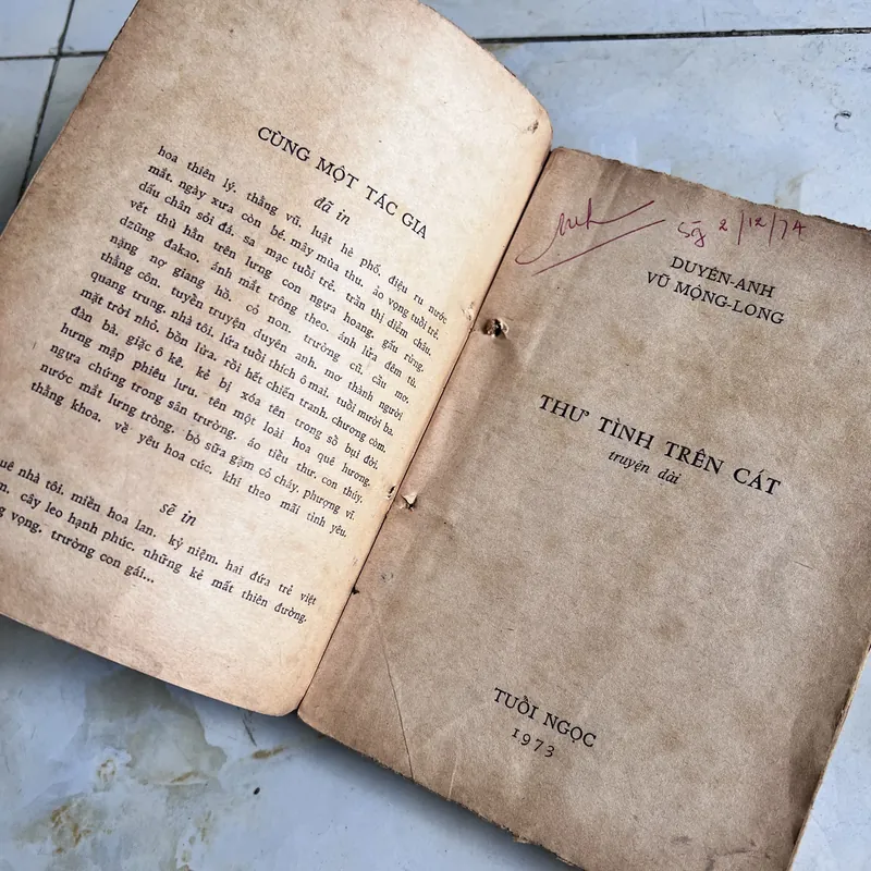 Thư tình trên cát - Duyên Anh 737286