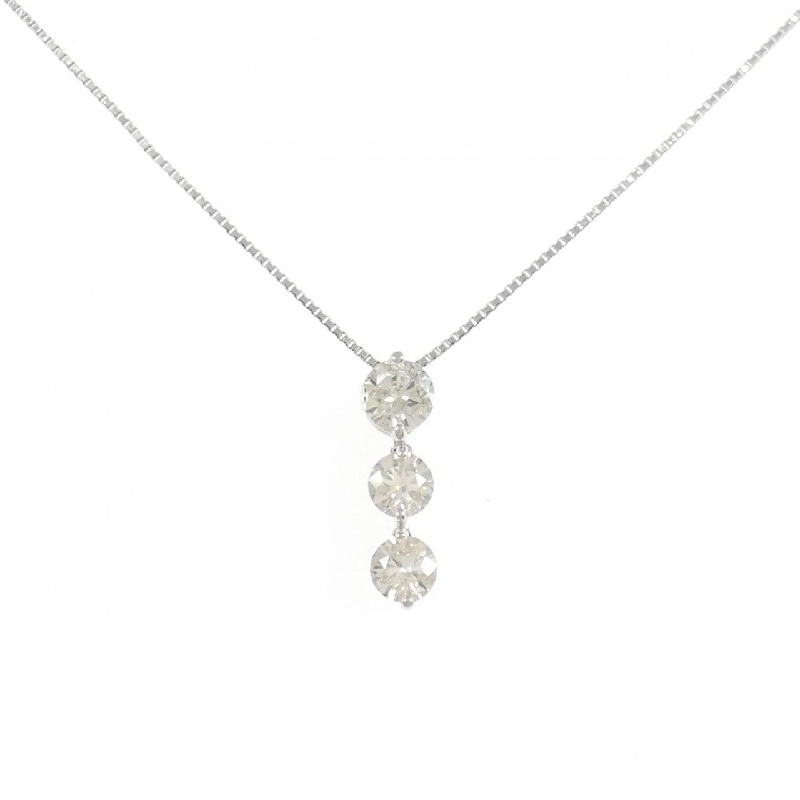 Dây chuyền kim cương ba viên PT900/PT850 1.00CT - Hàng hiệu Chính hãng 857315