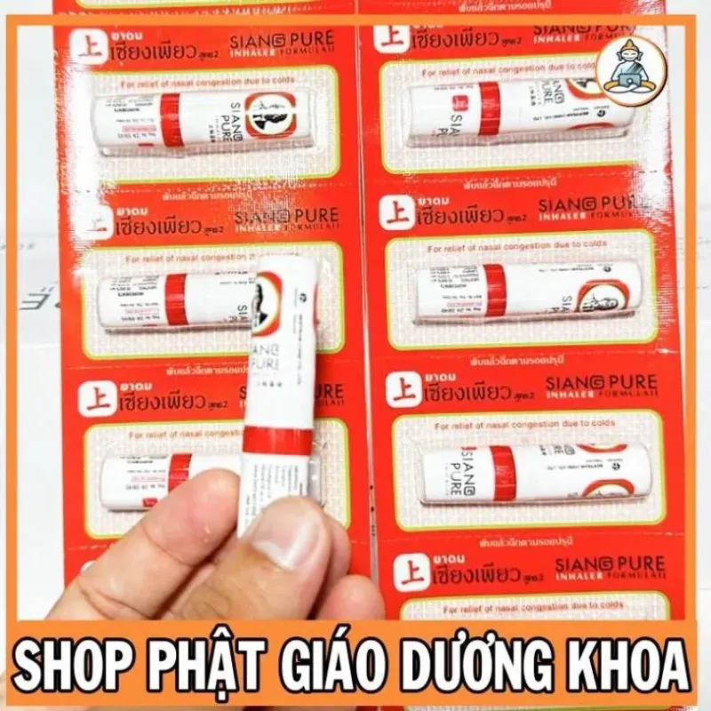 Ống hít thông mũi Siang Pure Inhaler Thái Lan 2cc Nội địa thái [MUA 5 TẶNG 1] 781275