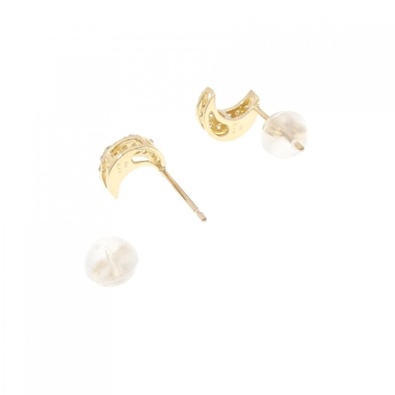 K18YG Bông tai kim cương hình trăng 0.20CT - Hàng hiệu Chính hãng 868875