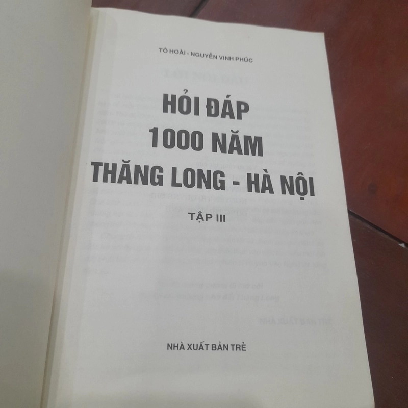 Tô Hoài, Nguyễn Vinh Phúc - HỎI ĐÁP 1000 năm THĂNG LONG HÀ NỘI, tập III 478165