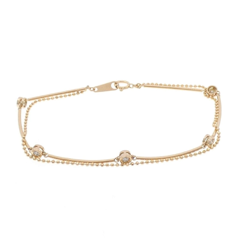 K18PG Vòng tay kim cương 0.20CT - Hàng hiệu Chính hãng 870706