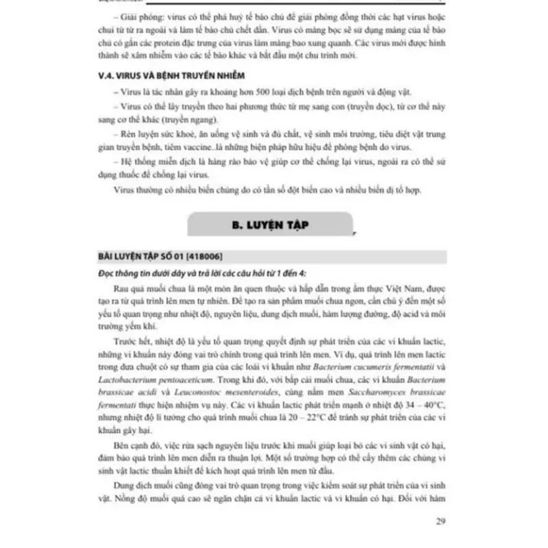 Tổng Ôn phần Tư Duy Khoa Học/Giải Quyết Vấn Đề Môn Sinh Học 925905