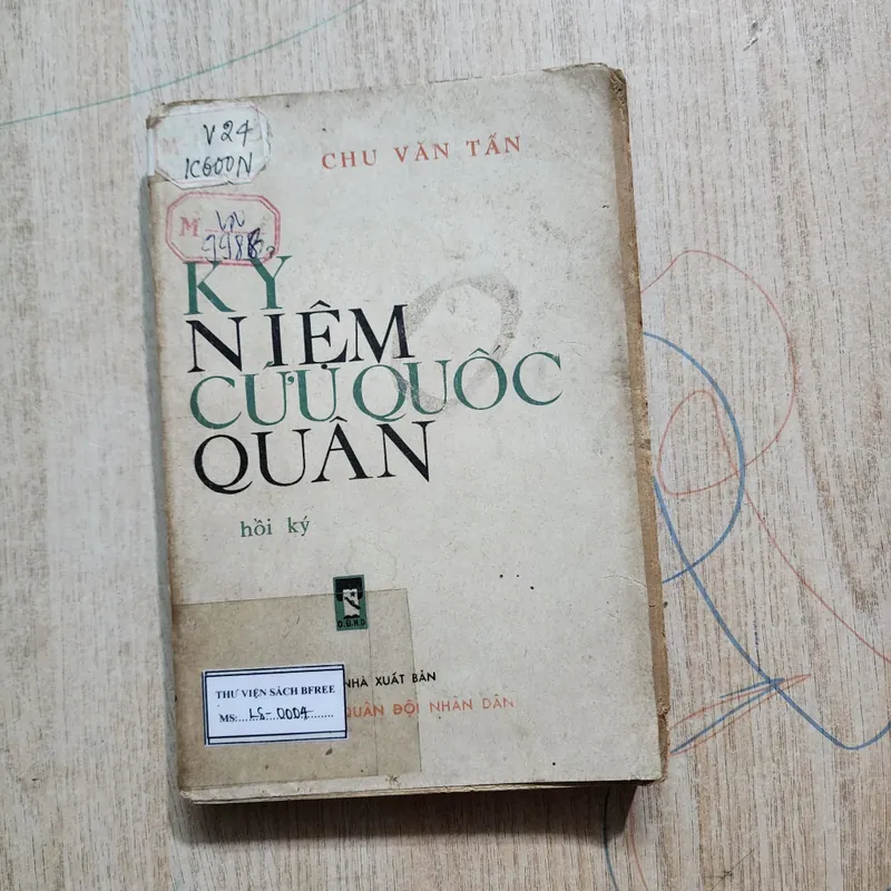 Kỷ niệm Cứu quốc quân | hồi ký Chu Văn Tấn | phần sau bị mọt không ảnh hưởng chữ 553143