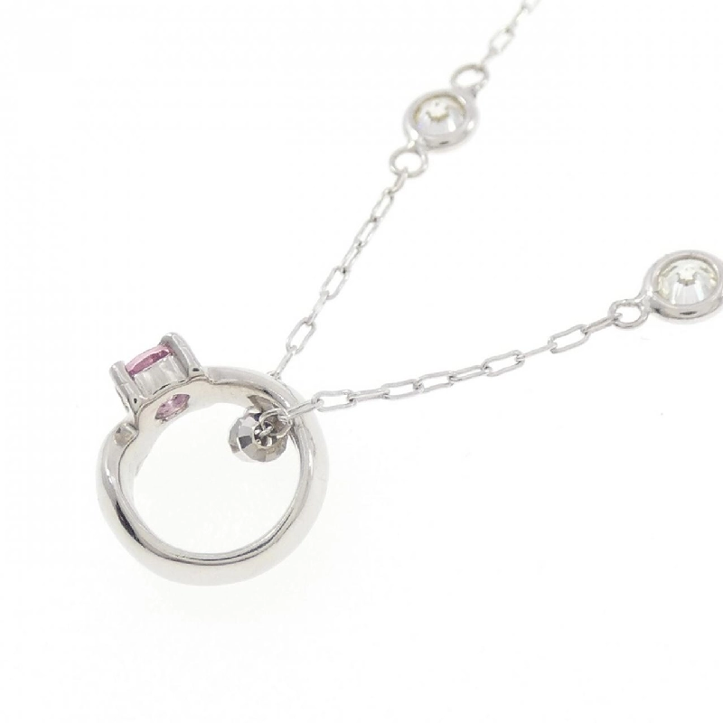 PT900/K18WG Tourmaline Necklace - Hàng hiệu Authentic 860643