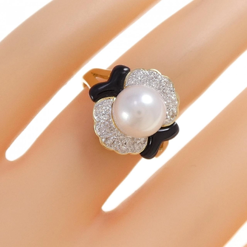 Nhẫn ngọc trai Akoya 750YG/750WG 7.7mm 670403