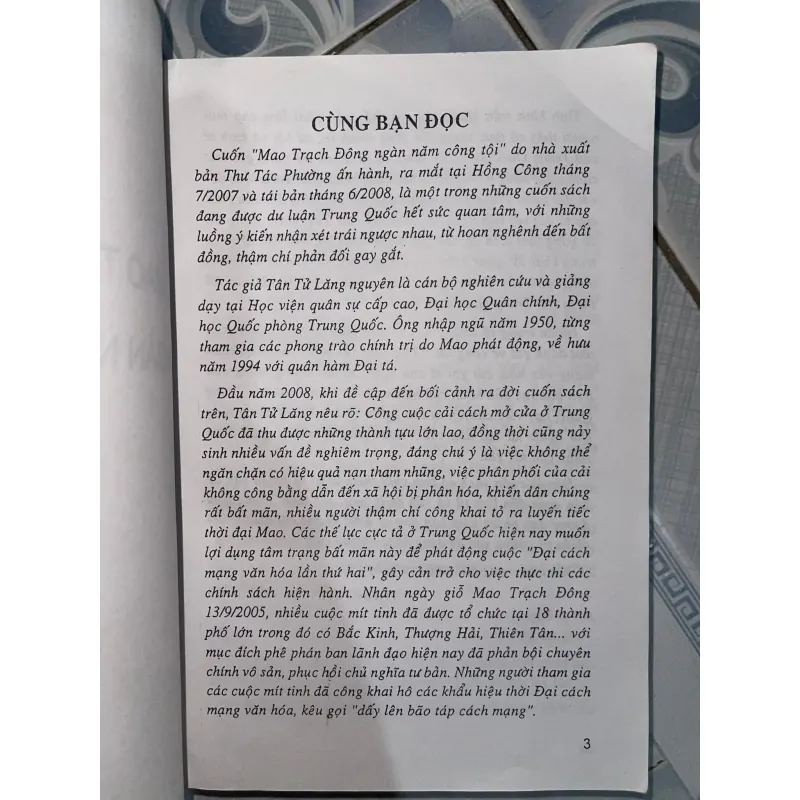Sách Mao trạch đông ngàn năm công tội 999202