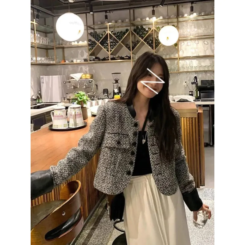 Áo dạ phối cúc da size M 1026157