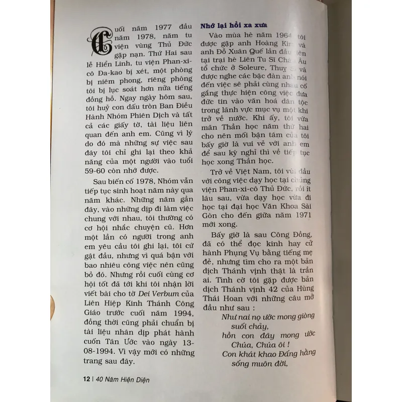 40 năm hiện diện 712077