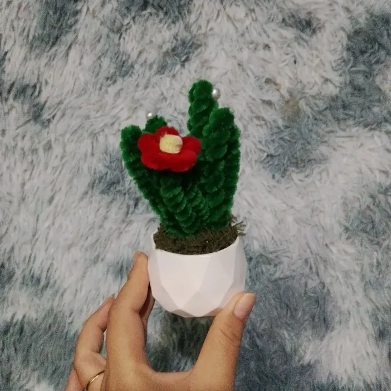 Chậu hoa kẽm nhung mini để bàn 719141