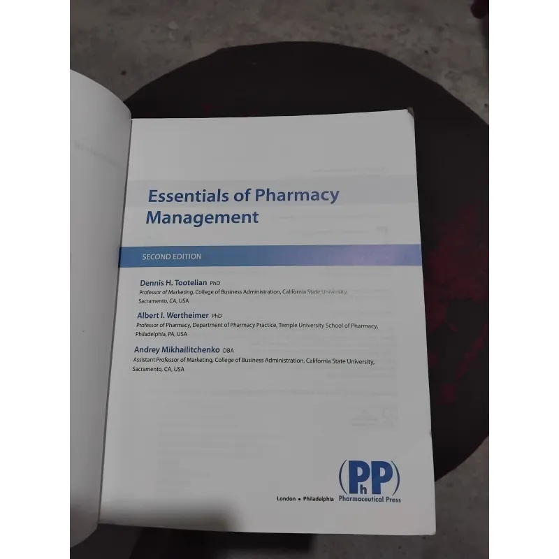 Essentials of Pharmacy Management  969990
