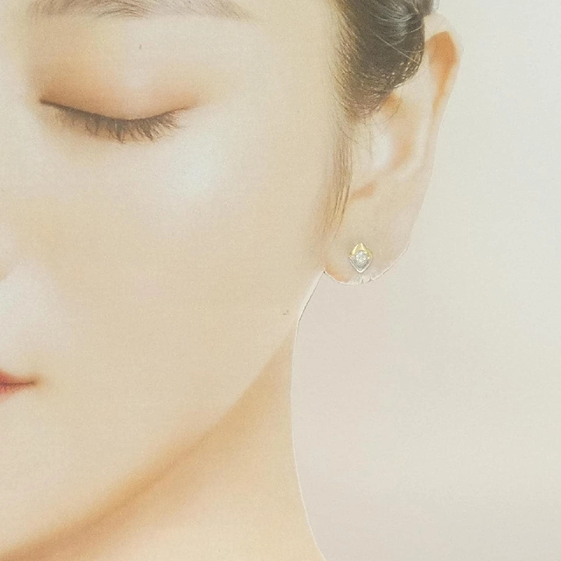 K18YG/PT900 Bông tai kim cương 0.10CT - Hàng hiệu Chính hãng 867584