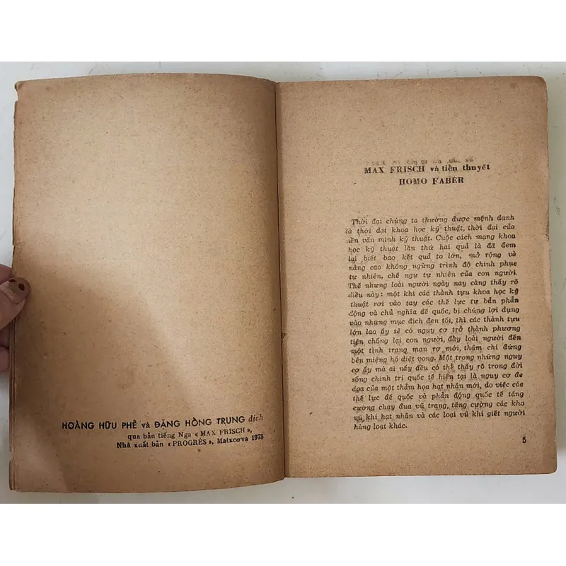 HOMO FABER, tiểu thuyết của Max Frisch 705077