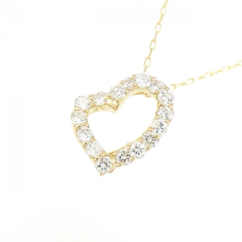 K18YG Dây chuyền kim cương hình trái tim 0.20CT - Hàng hiệu Chính hãng 863301