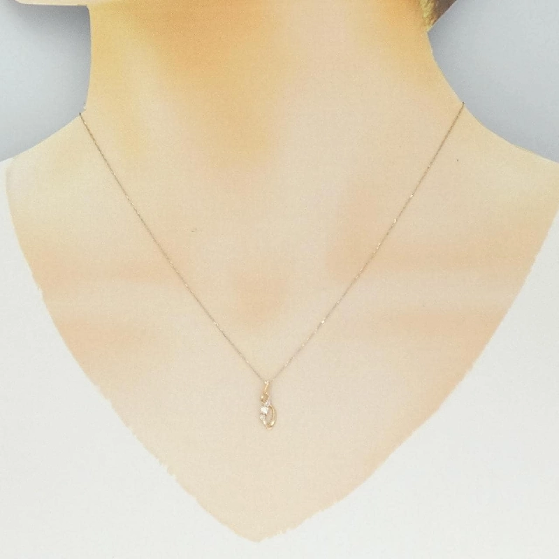 K10PG Dây chuyền kim cương 0.08CT - Hàng hiệu Authentic 861228