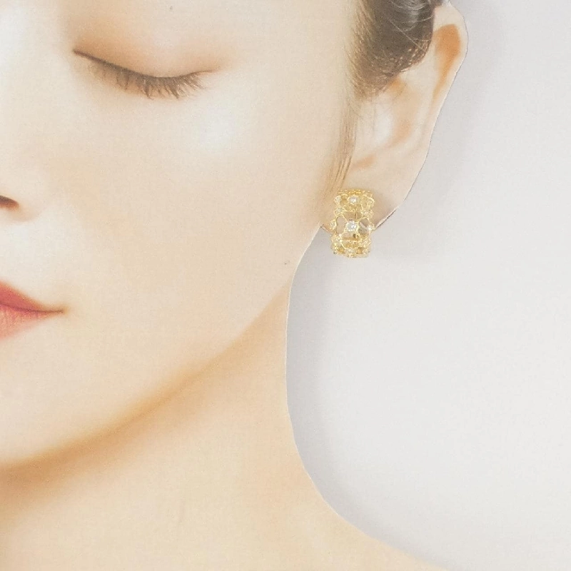 K18YG Bông tai/Khuyên tai kim cương 0.70CT - Hàng hiệu Chính hãng 868251