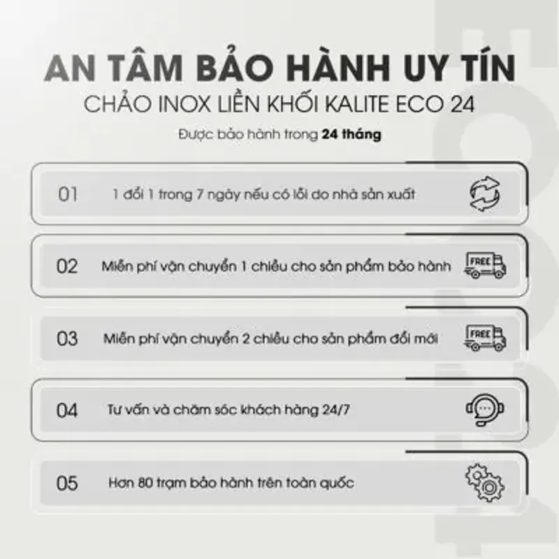 Chảo rán inox liền khối cao cấp KALITE ECO24, mới 100%, cao cấp , gọn gàng 706239