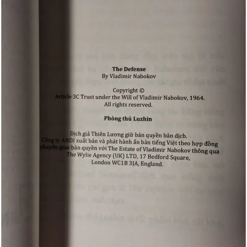Vladimir Nabokov - Phòng Thủ Luzhin 783266