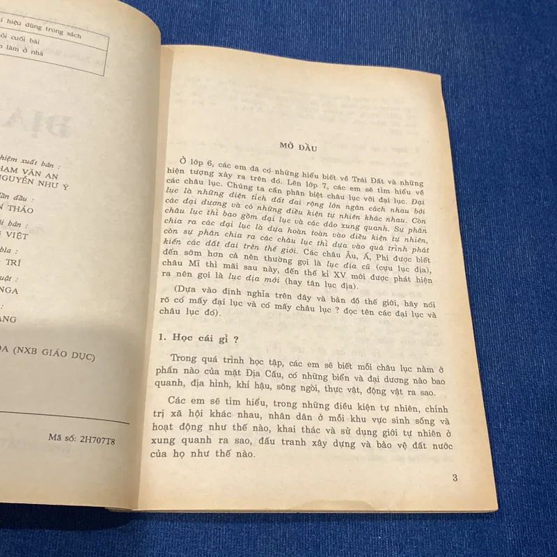 ĐỊA LÍ 7, TẬP MỘT + TẬP HAI (XB 1998) 503031