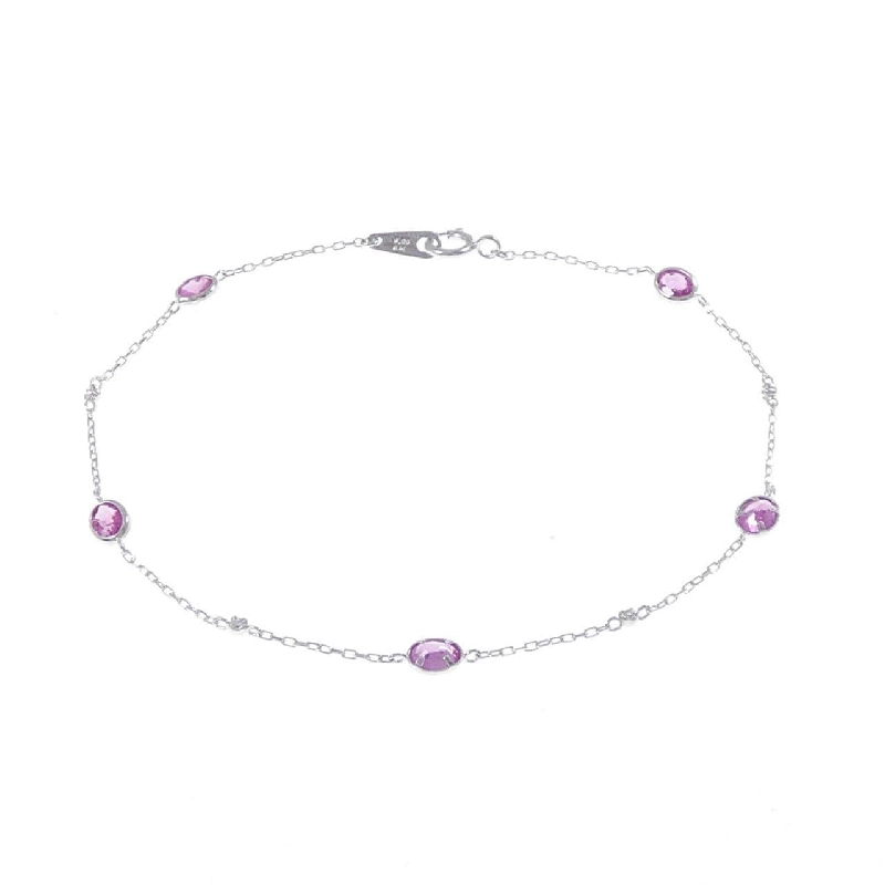 K18WG Sapphire Bracelet 0.98CT - Hàng hiệu Authentic 870504