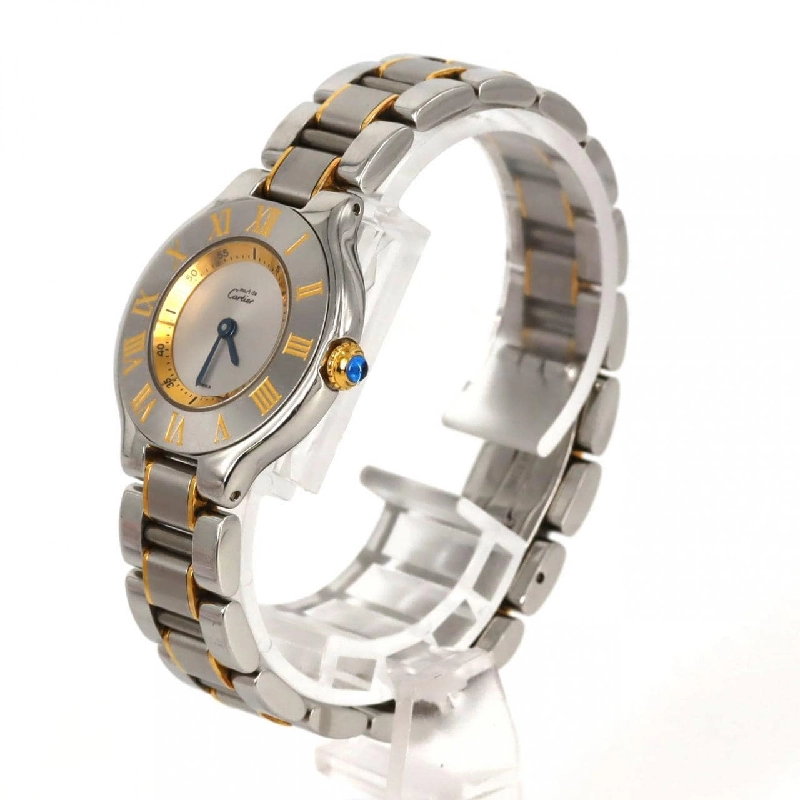 Cartier Must 21SM Combi W10073R6 SSxYG Quartz - Hàng hiệu Authentic 875945