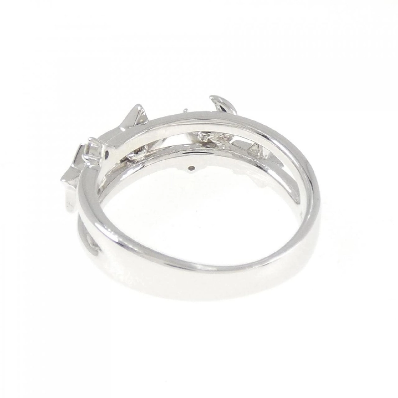 Nhẫn kim cương K18WG hình sao và mặt trăng 0.08CT 667958