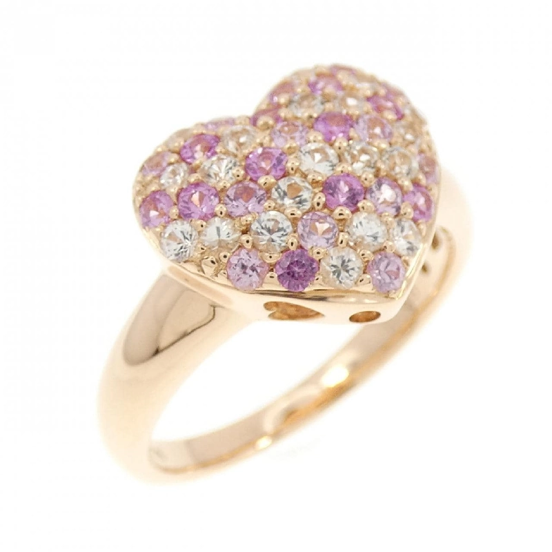 Nhẫn Sapphire K18PG hình trái tim 0.80CT 671965